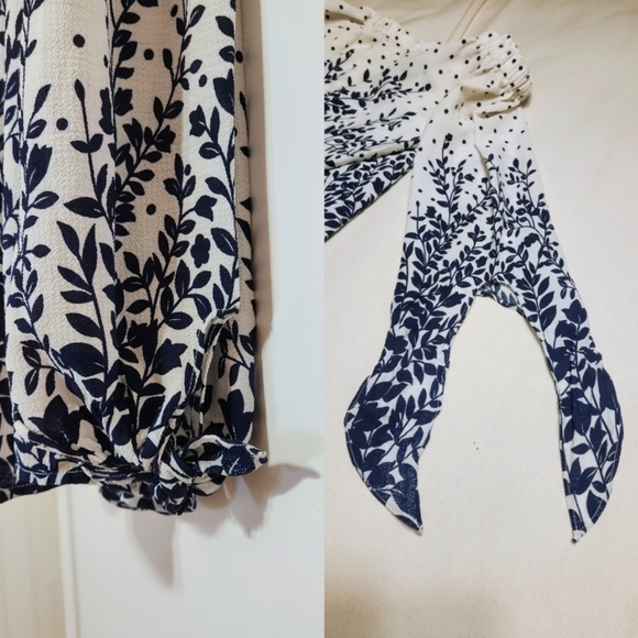 Miley And Molly Floral Dot Off The Shoulder Top Large - Picture 8 of 12